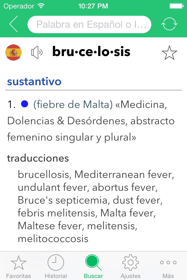Spanish Medical Dictionary screenshot 4