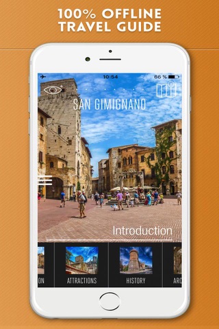 San Gimignano Travel Guide and Offline City Map - náhled