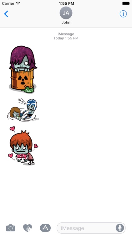 Zombie Sticker for iMessage screenshot-3