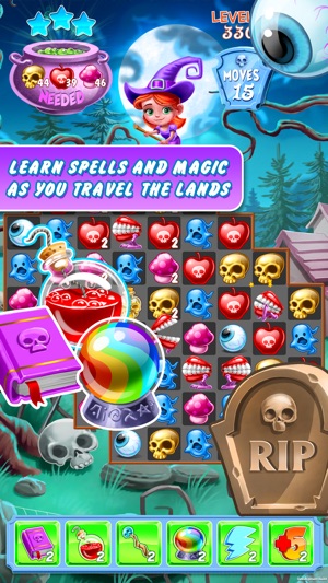 Creepy Crawly Kingdom - A Wicked Match 3 Puzzle(圖4)-速報App