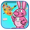Paint Finding Bunny Game Coloring Page Version
