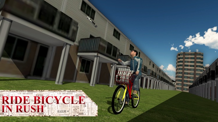 Newspaper Delivery Boy & bike ride game