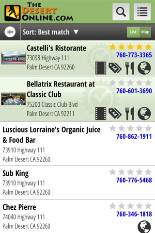 The Desert Online Yellow Pages screenshot 4