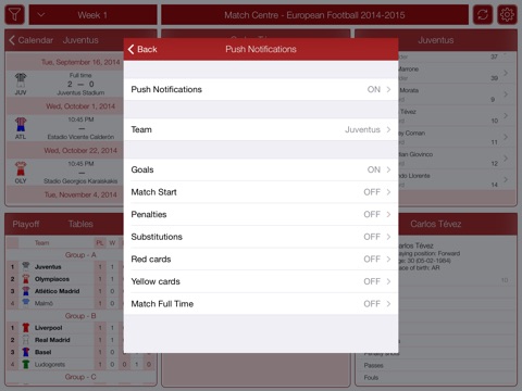 European Football 2014-2015 - Match Centre screenshot 4