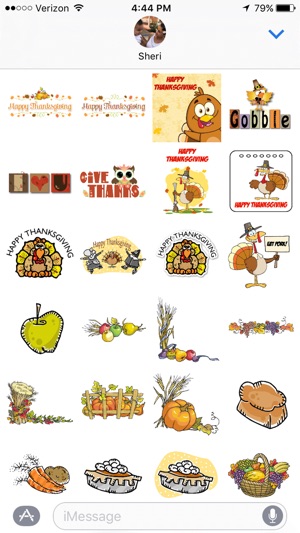 Thanksgiving iMessage Stickers(圖2)-速報App