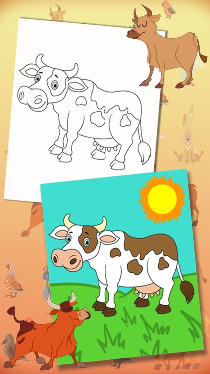 Color Farm Animals Coloring book - Premium screenshot-4