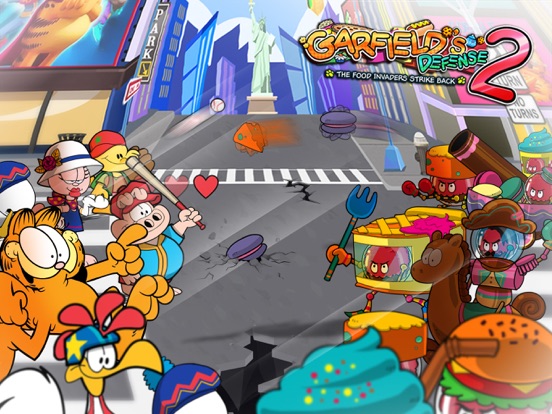 Garfield's Defense 2: The Food Invaders Strike Back на iPad