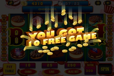 Slots Crazy Chocolate & Casino Sweet Vegas screenshot 2