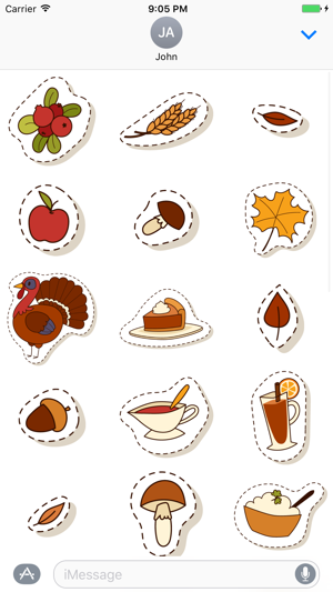 Thanksgiving Day Sticker for iMessage #3(圖2)-速報App