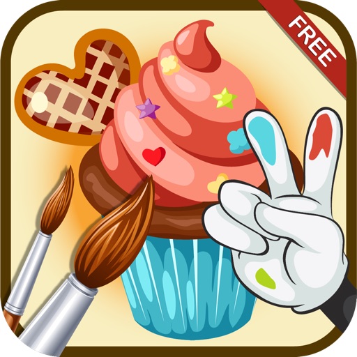 Cupcake Maker Coloring iOS App