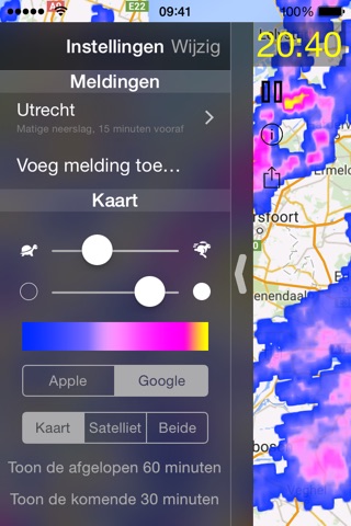 Regenmelding screenshot 3