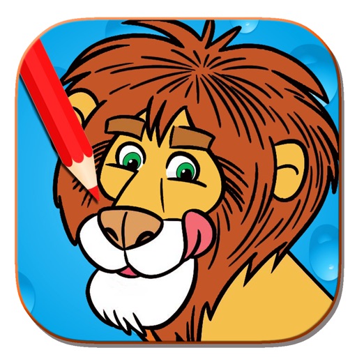 Animal Game Lion Queen Coloring Page For Kids Icon