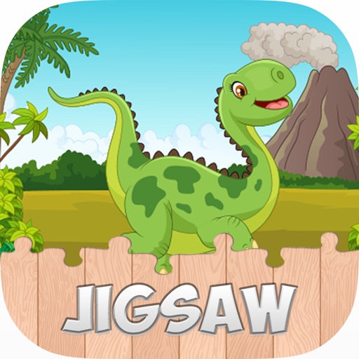 Baby Dinosaur Jigsaw Learning Puzzle Games iOS App