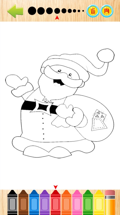 Santa Claus Coloring Book For Kids screenshot-3