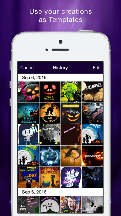 How to cancel & delete Halloween Cards Maker from iphone & ipad 4