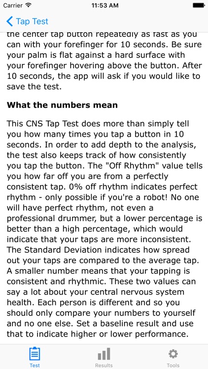 CNS Tap Test Pro screenshot-4