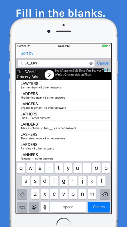 Cluebird: Crossword Helper screenshot-4