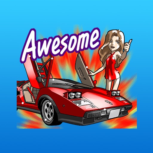 Cars and Girls Stickers for iMessage Vol 3 icon