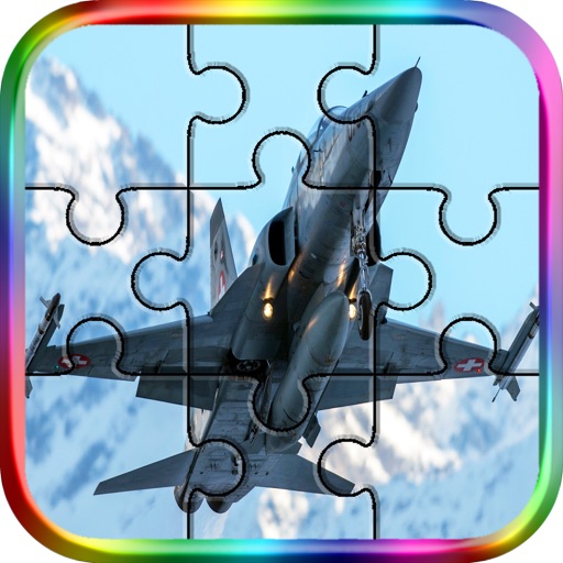 Plane Jigsaws Puzzle Game Icon