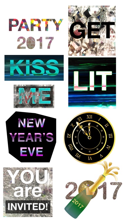 New Year's Eve Party Stickers