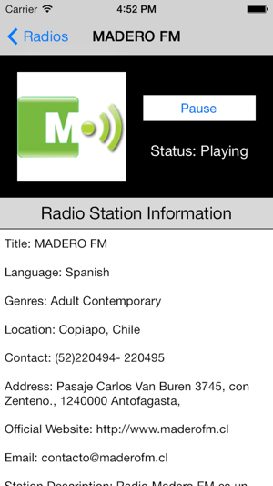 Chile Radio Live Player (Santiago / Spanish / español)(圖2)-速報App