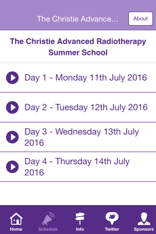 The Christie Advanced Radiotherapy Summer School screenshot 2