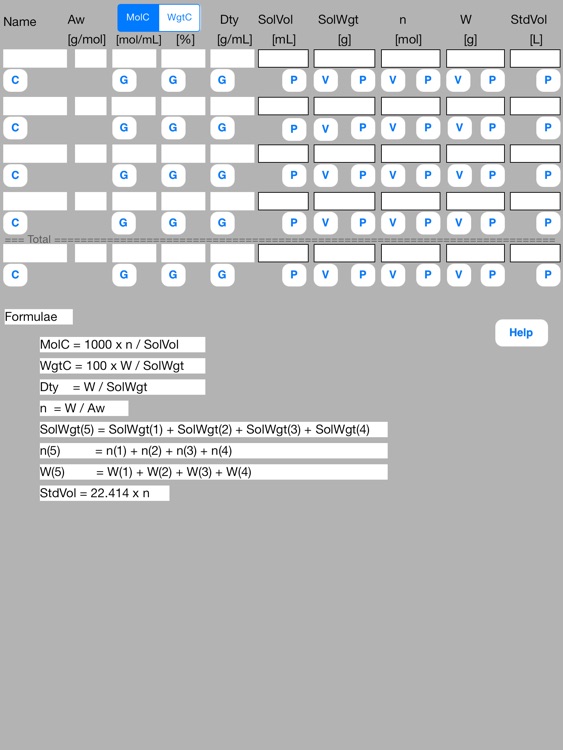 Solution Mol Calculator