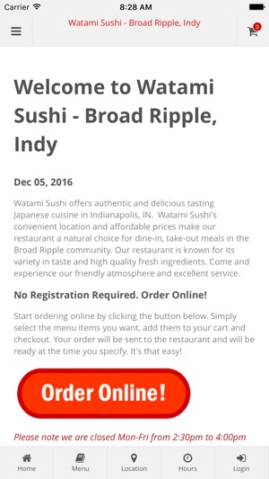 Watami Sushi Indy(圖1)-速報App