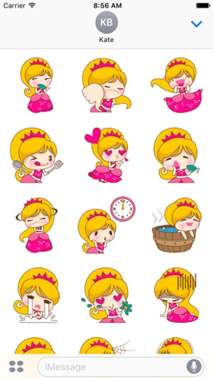 Princess Kayla for iMessage Sticker(圖3)-速報App