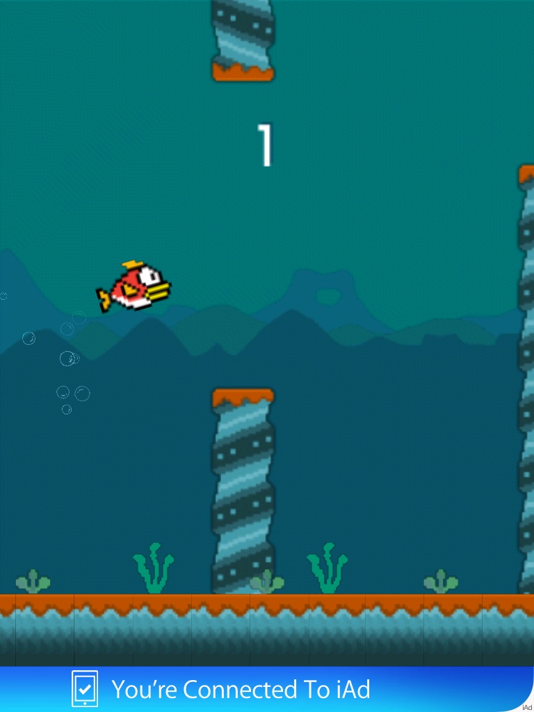 Flappy Fish - Brave Cross screenshot 3