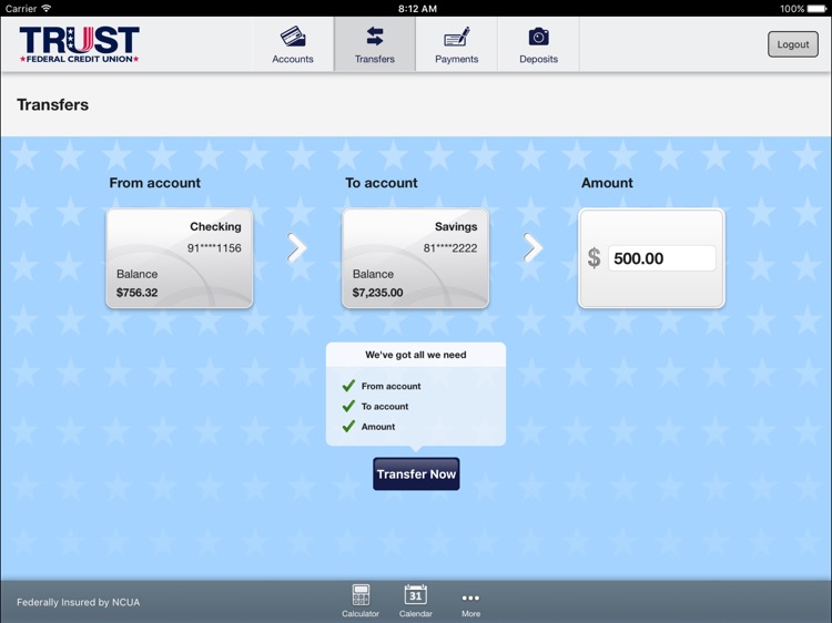 Trust FCU Mobile for iPad screenshot-3