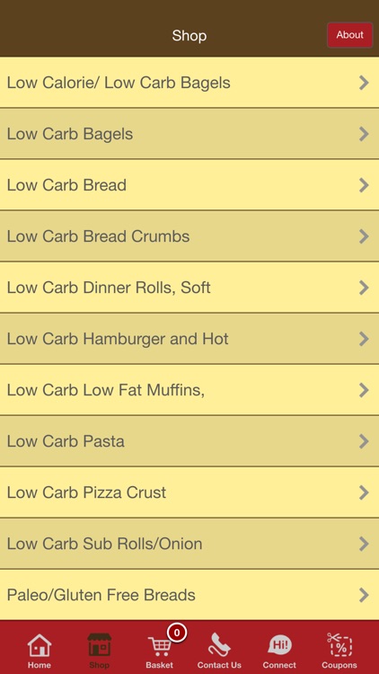 Great Low Carb Bread Company Shopping App