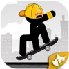 Stickman Skater Master- Free 360 epic city game by