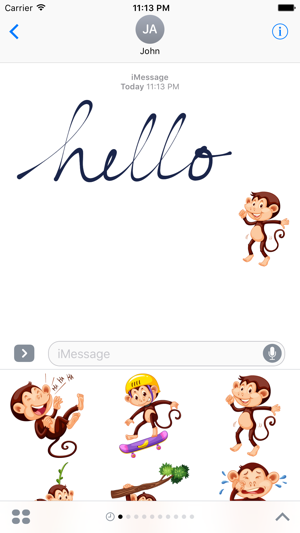 Cute Monkey Emoji Pro #1(圖1)-速報App