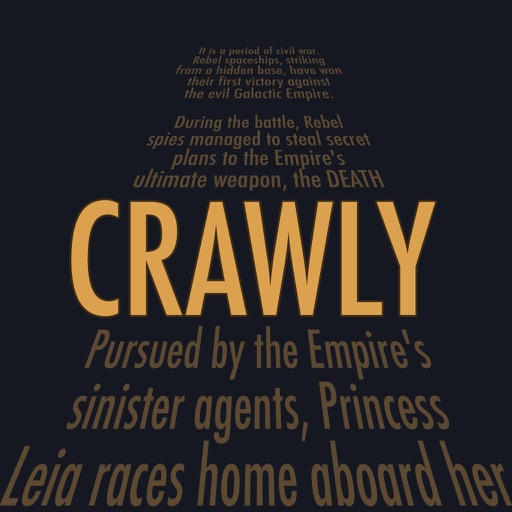 Crawly - The best Star Wars crawl creator icon