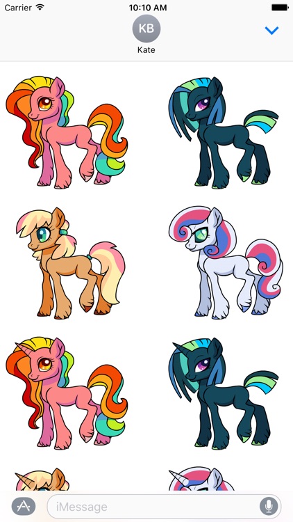 Unicorn Pegasus Pony Stickers