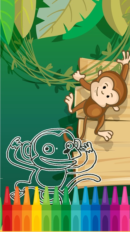 Monkeys Coloring Fun for kids the Fifth Edition