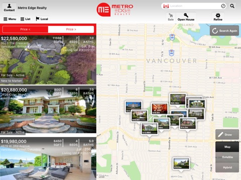 Metro Edge Realty Global Home Search for iPad screenshot 2