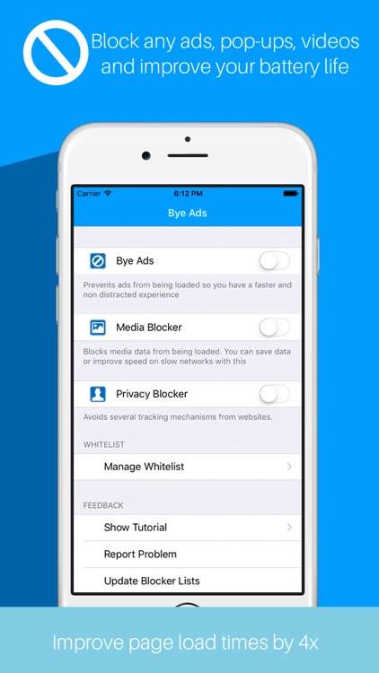 ByeAds: Block Ads & Browse fast!