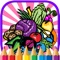 Food Fruit Coloring Page Drawing Book for Kids