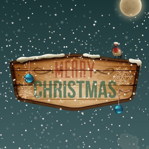 Christmas awesome greetings icon