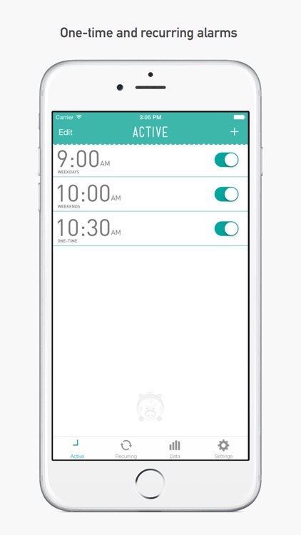 PiggyAlarm the Alarm Clock screenshot-0