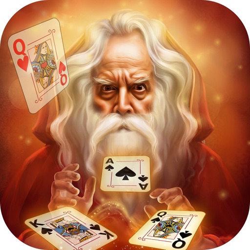 Magic Card Trick - playing card games Icon