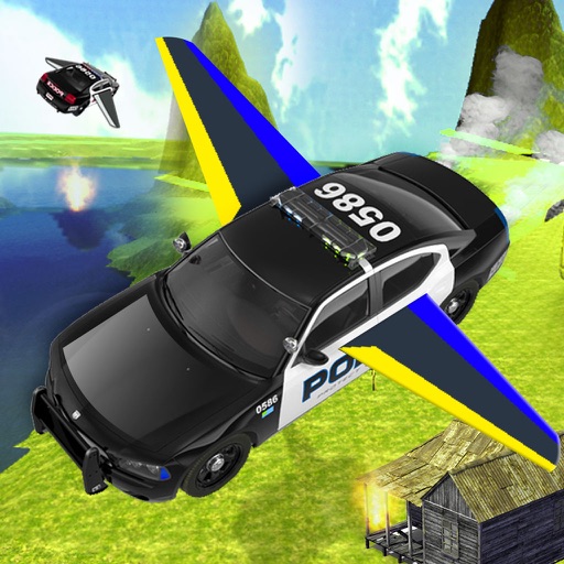 City Police Flying Car : Flight Vehicle Simulator Icon