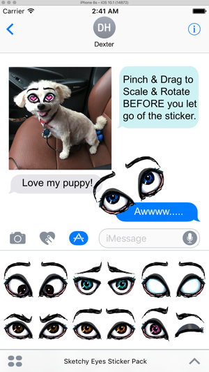 Sketchy Eyes add Expression to Texts Faces and Pix(圖2)-速報App