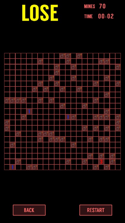 Minesweeper - classic arcade game modern face