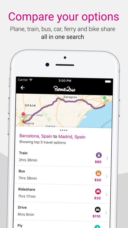 Rome2rio: find out how to get from a to b