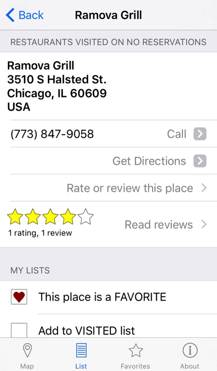 No Reservations Restaurant Locator by MapMuse