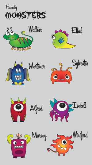 Friendly Monsters Sticker Pack(圖4)-速報App