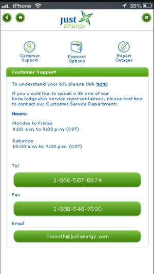 just energy customer service number